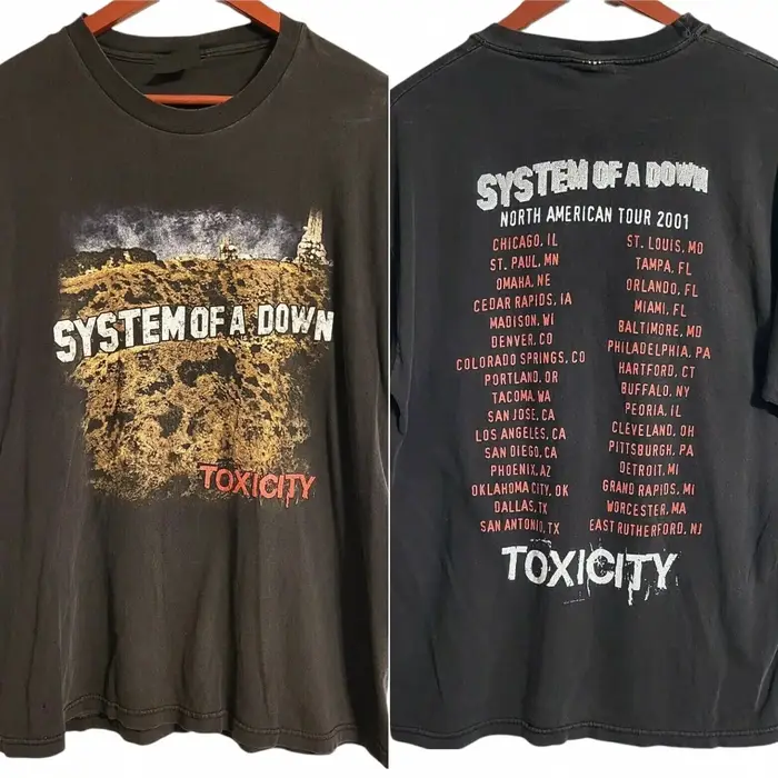 Vtg système d'un tour de toxicité vers le bas T-Shirt unisexe S-3Xl Vm4569