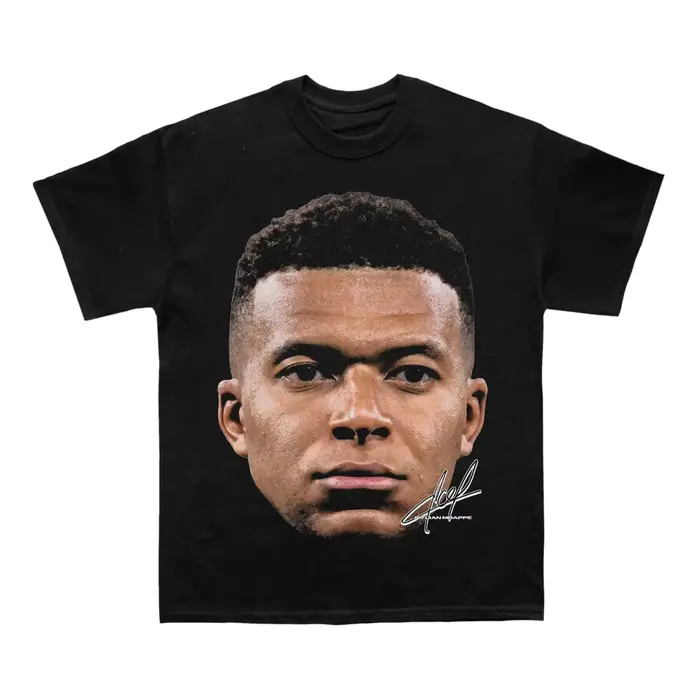 T-shirt graphique Mbappé 2026 pour fans de football