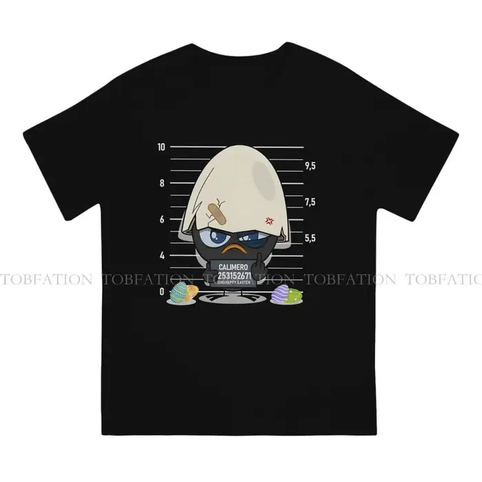 T-shirt homme criminel Calimero dessin animé Animation col rond manches courtes 100% coton