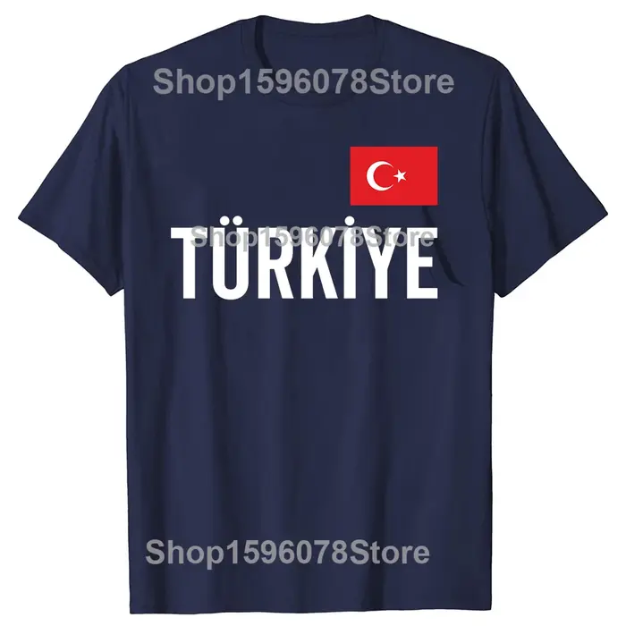 T-shirts graphiques drôles de Turquie pour hommes et femmes, T-shirt décontracté tendance 100% coton, coupe ample et oversize, style streetwear turc