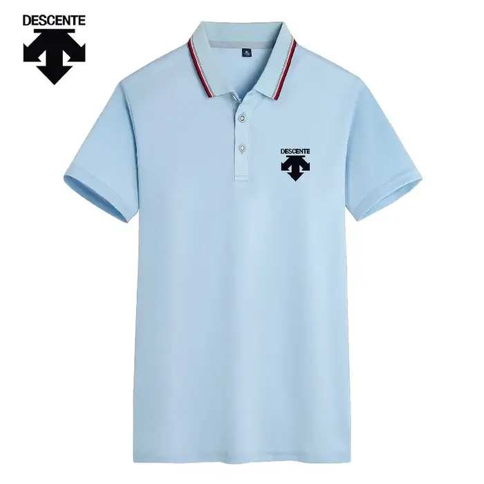 Polo d'été pour hommes, nouveau T-shirt respirant à manches courtes, haut de sport élastique, vêteme