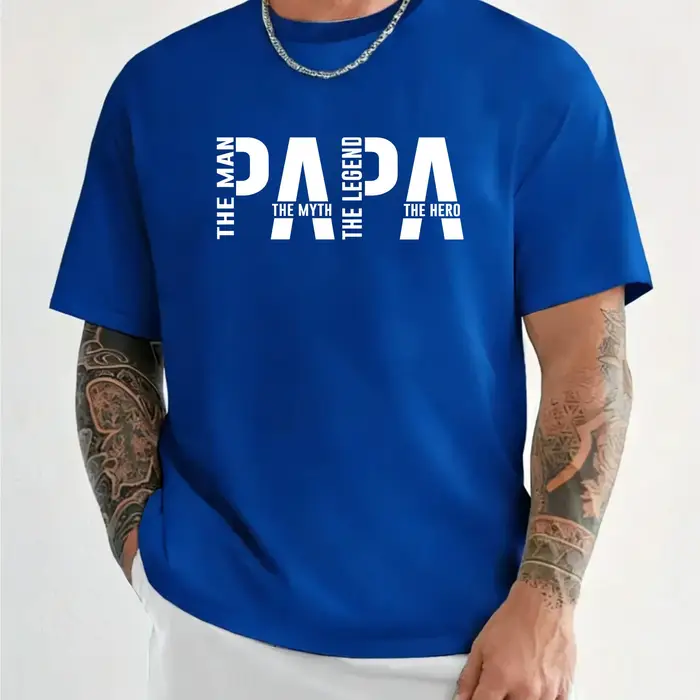 T-shirt drôle Papa le Homme le Mythe la Légende pour hommes
