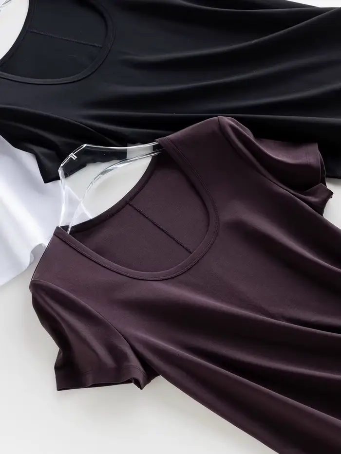 T-shirt uni pour femme