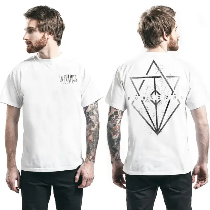 T-shirt en coton unisexe à motif Top in Flames