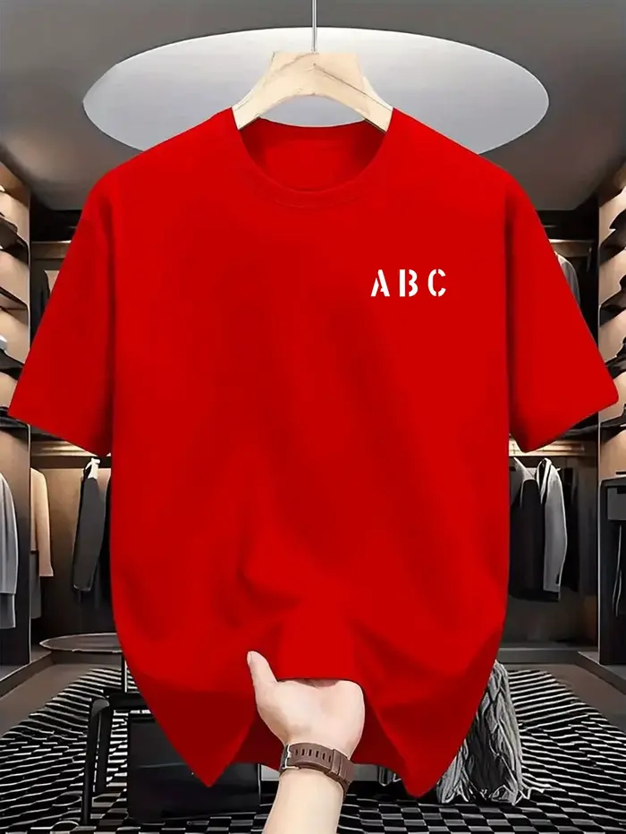 T-shirt léger et respirant à manches courtes pour homme - Haut décontracté d'été à col rond