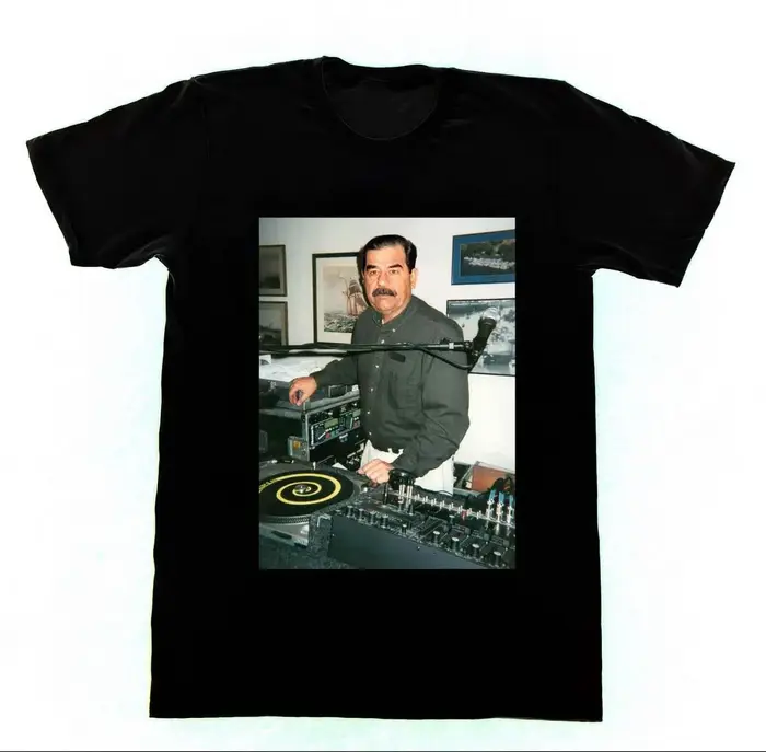 Dj Saddam Hussein t-shirt techniques 1200 maison irak Edm Hip Hop nouvelle marque vêtements personna