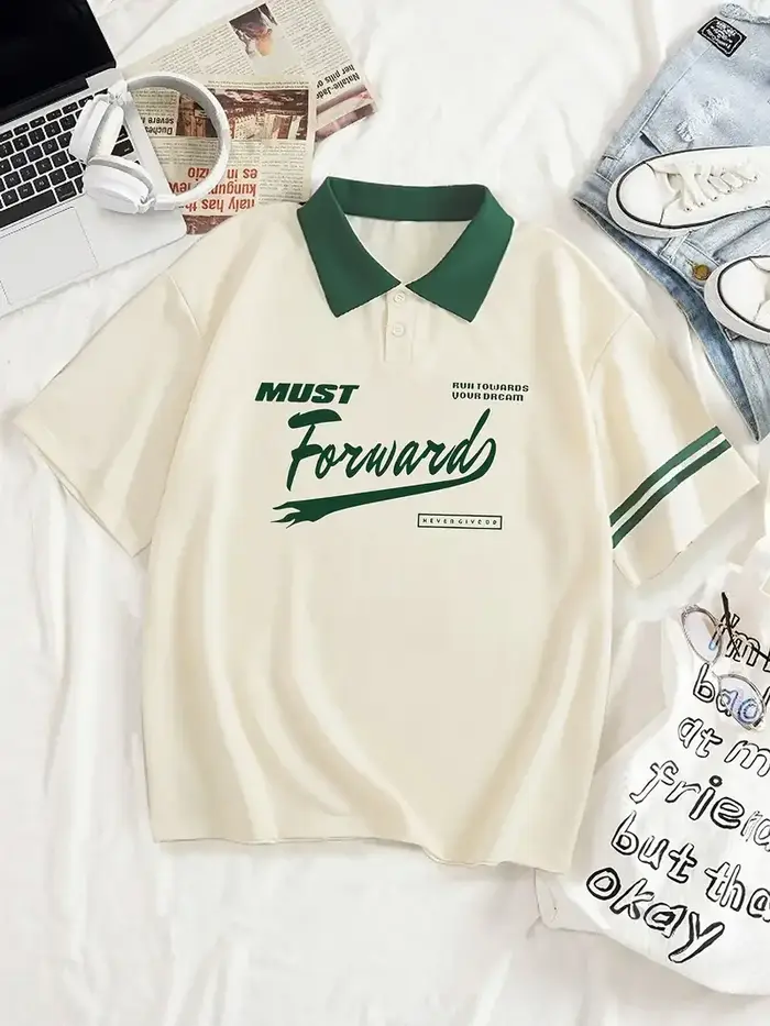 Polo de golf décontracté graphique Los Angeles 91