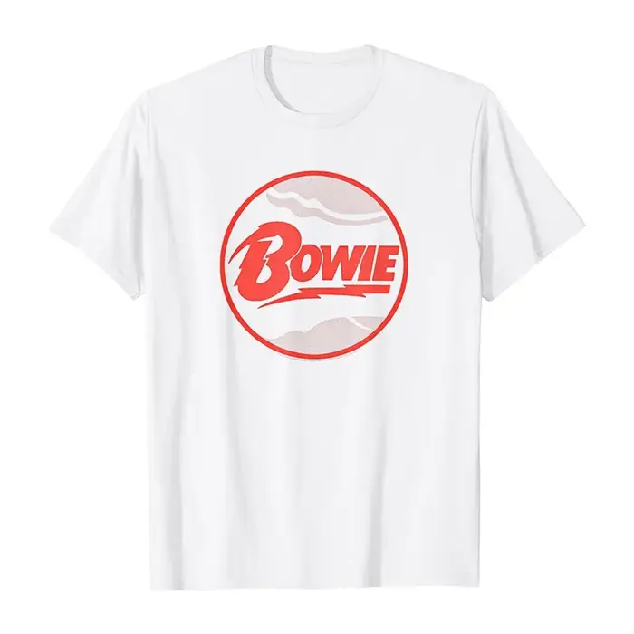 T-shirt imprimé rétro américain pour hommes et femmes, Top David Bowie Rock Singer Art