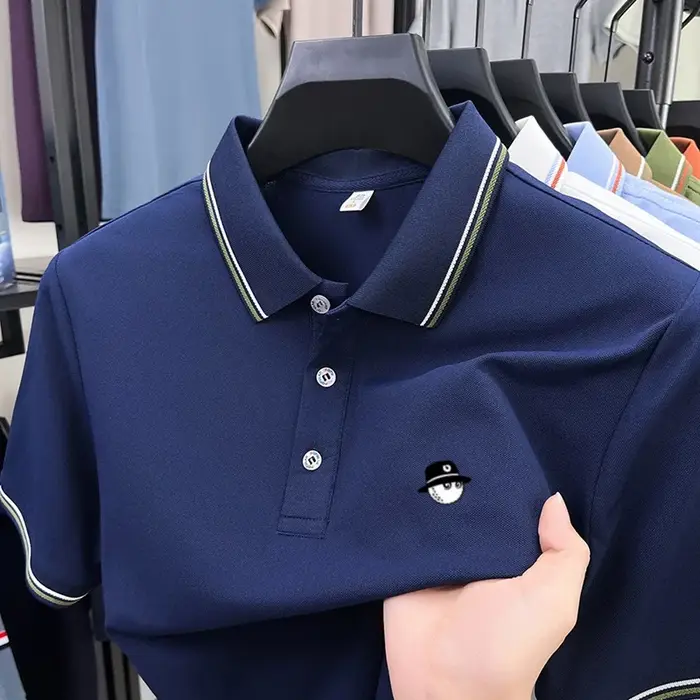 Polo imprimé de luxe pour homme – T-shirt décontracté à manches courtes