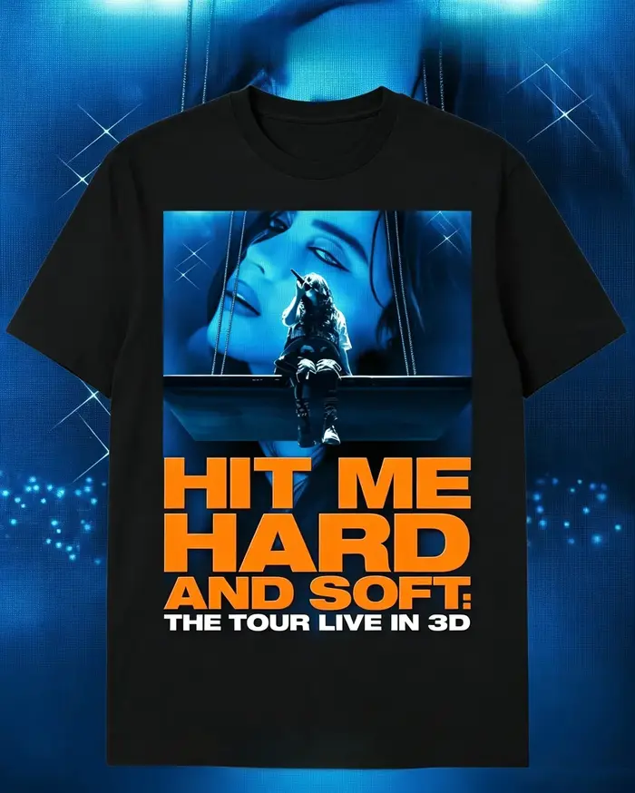 T-shirt Billie Eilish Hit Me Hard and Soft : The Tour Live in 3D Movie