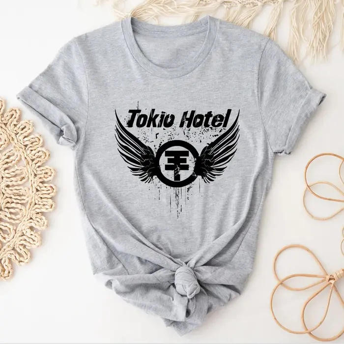 Tokio Hotel t-shirts femmes modèle japonais imprimé design t-shirts fille harajuku streetwear manga vêtements