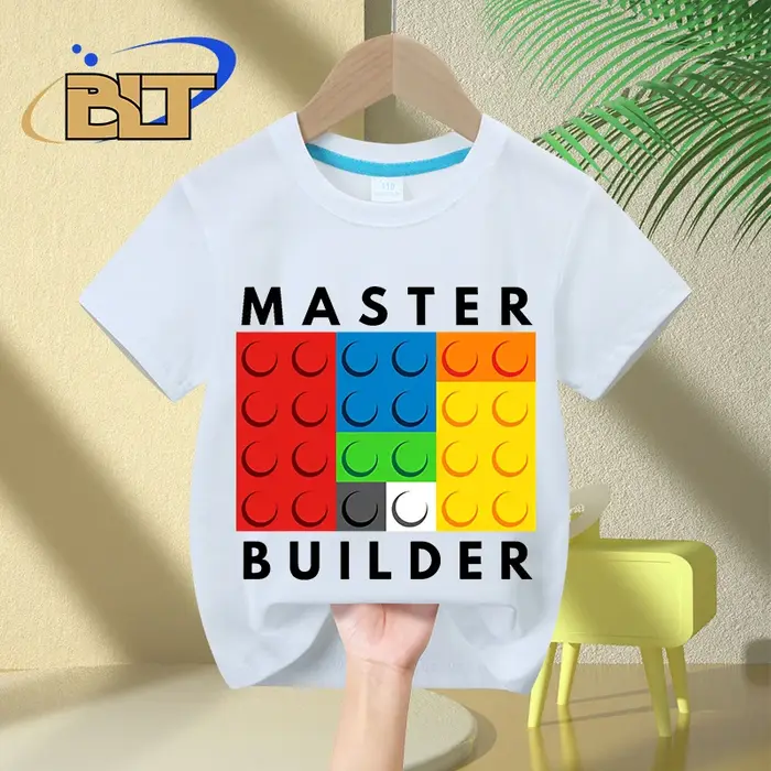 T-Shirt à Manches Courtes en Pur Coton pour Enfant