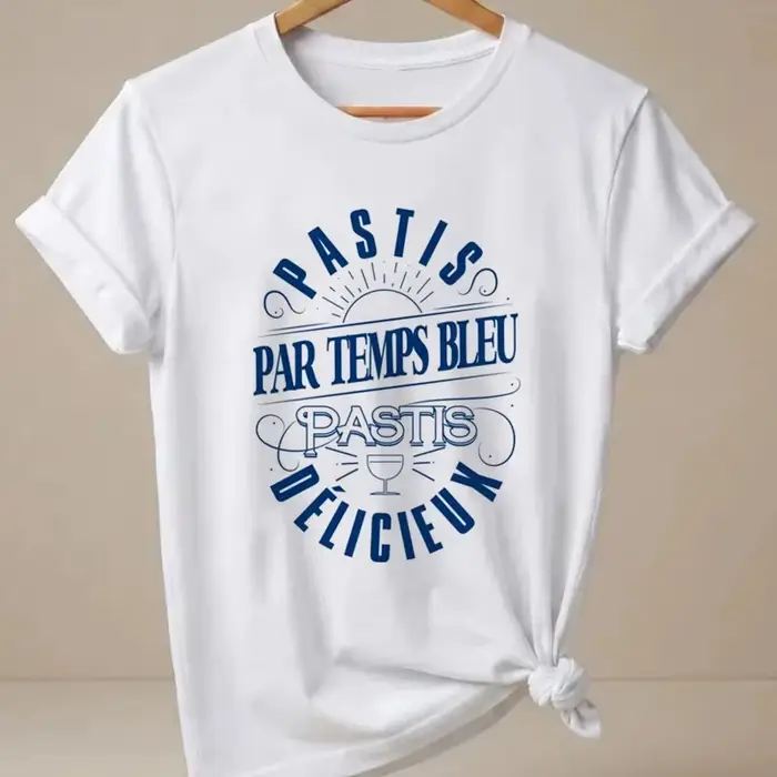 T-shirts graphiques d'été Ricard pour femmes et hommes