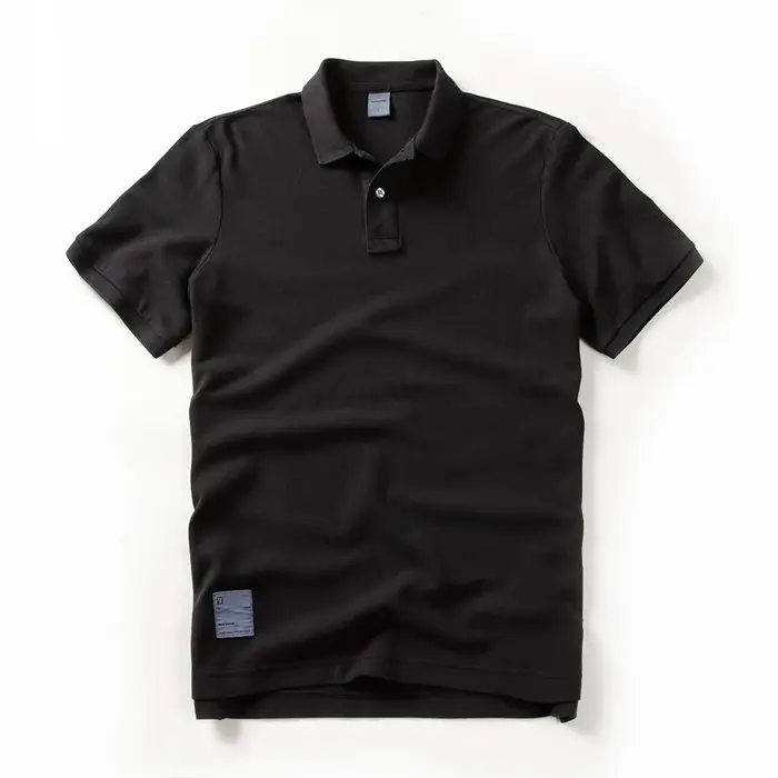 Polo 2026 Nouvelle Collection Été – T-shirt à Revers Élastique Couleur Unie Tendance Manches Courtes