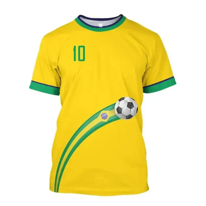 Équipe nationale du Brésil # 10 t-shirts de football