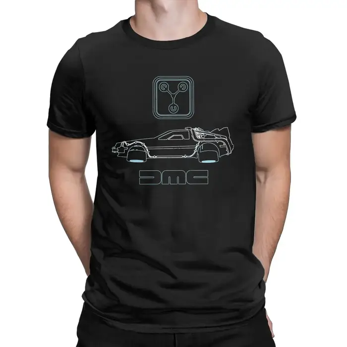 Retour vers le futur T-Shirt pour hommes Delorean et condensateur de Flux condensateur de flux 100% 