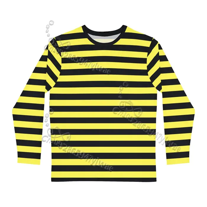 T-shirt à manches longues rayé style gothique français, col rond, décontracté, streetwear, polyvalent, pour le quotidien, printemps, enfant et adulte