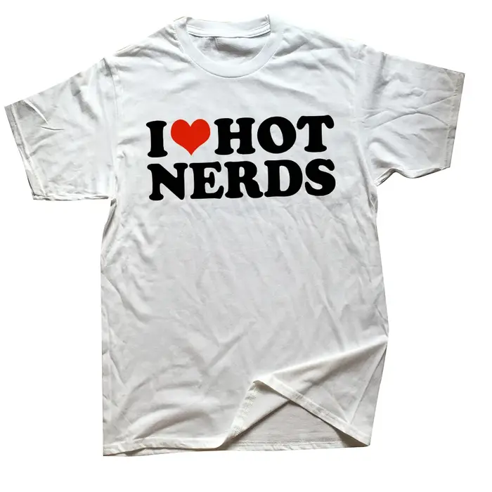 Drôle j'aime les Nerds chauds T-Shirt été hommes femmes vêtements mode t-shirts coton à manches courtes surdimensionné