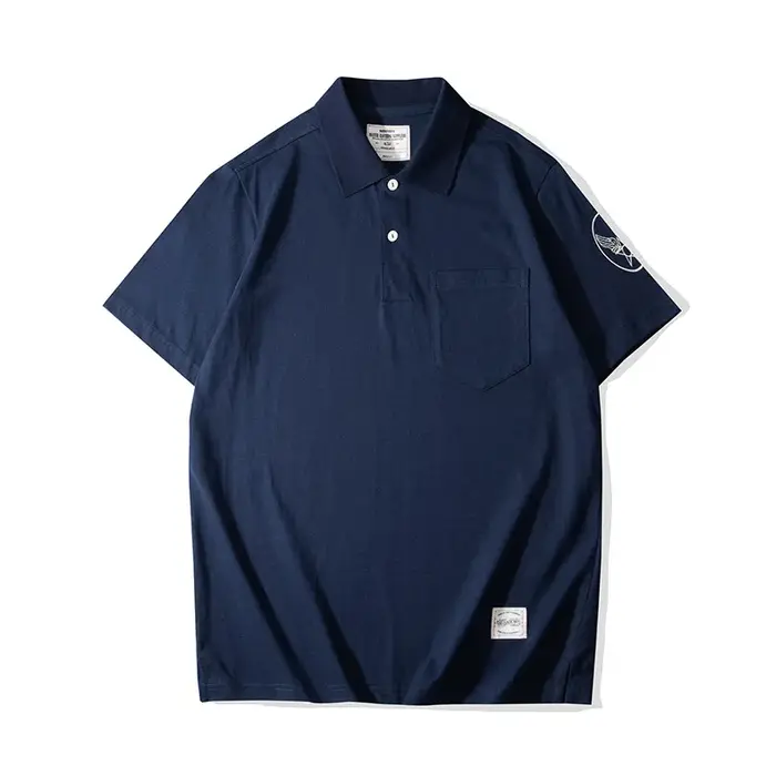 OKONKWO_200g POLO à manches courtes avec poche rétro_T-shirt