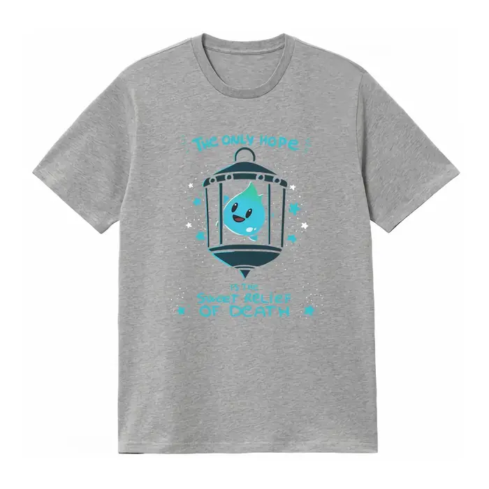 T-shirt Lumalee « L'unique espoir est la douceur de la délivrance de la mort » avec motif lune et étoile