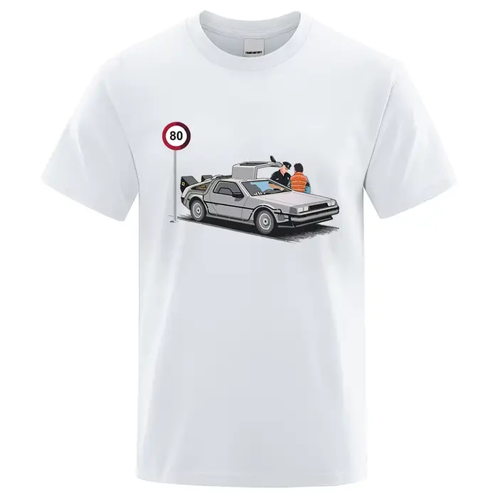 T-shirt oversize en coton pour homme, vêtement d'été décontracté, respirant, à col ras du cou