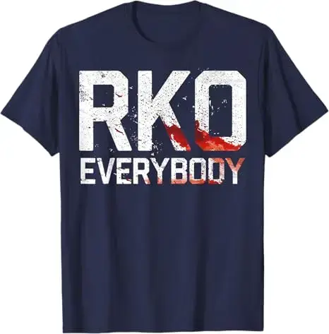 T-shirt Randy RKO Everybody Blood Y2K avec lettres gothiques imprimées