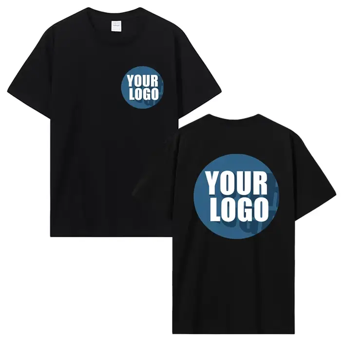 Personnalisez votre LOGO t-shirt Hip Hop Streetwear hommes coton T-shirts haut surdimensionné