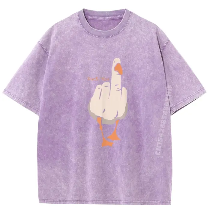 Canard You chemises graphiques hommes à manches courtes t-shirt de haute qualité mode décontracté lavé respirant