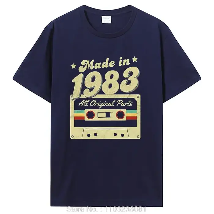 T-shirt graphique en coton pour hommes, vêtements vintage, style streetwear masculin, cadeaux d'anni