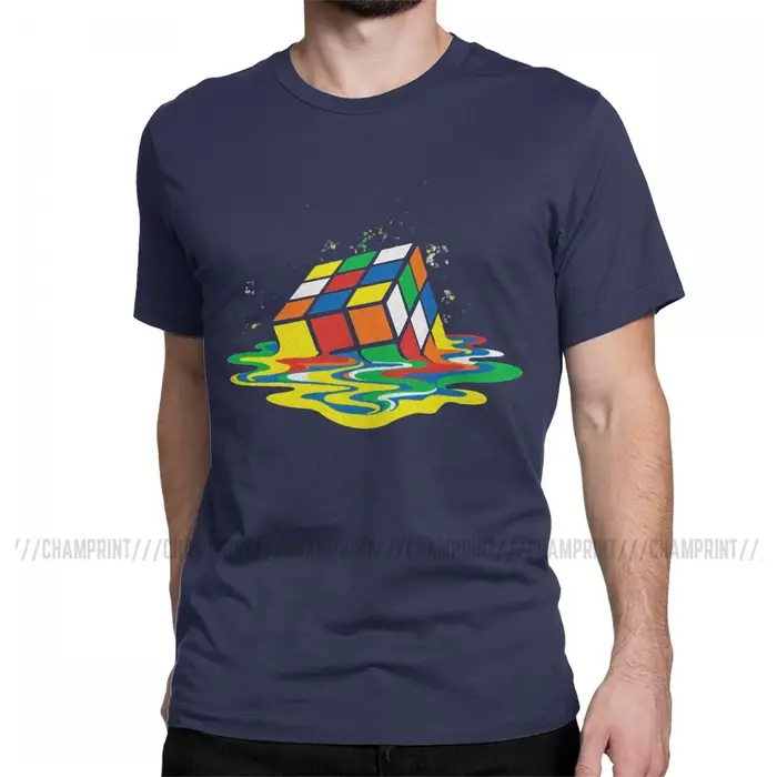 Drôle Cube de fusion Sheldon la théorie du Big Bang T-Shirts hommes 100% coton T-Shirts à manches co