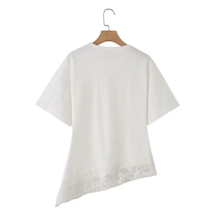Chemisier T-shirt en dentelle pour femme