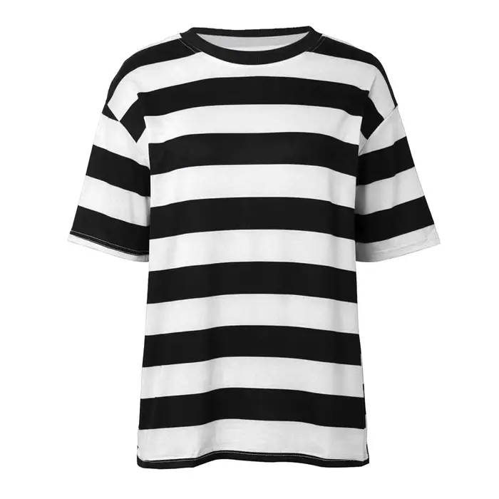 T-shirts graphiques à rayures simples pour hommes, été décontracté, usage quotidien, imprimés en 3D,