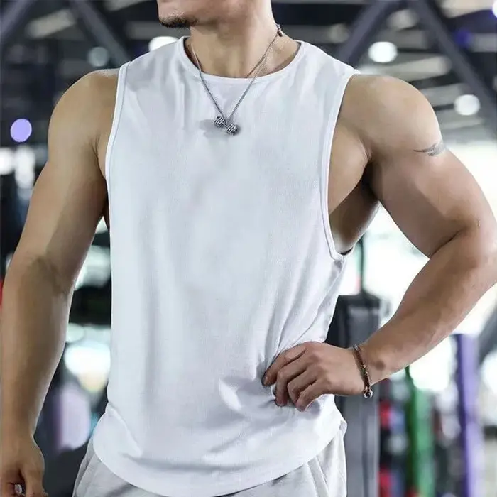Nouveau débardeur homme été 2026 couleur unie pour le sport