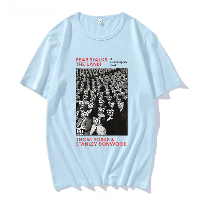 Radiohead-T-shirt à col rond pour homme et femme