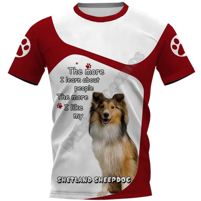 Scottish Terrier 3D imprimé T-shirts femmes pour hommes été