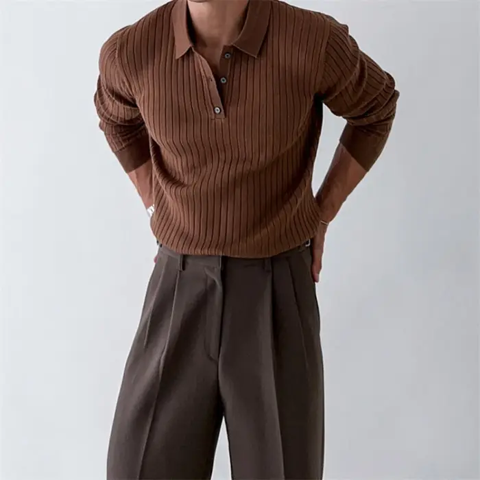 Polo rayé pour les affaires et les occasions occasionnelles