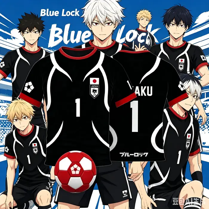 Nouveau T-shirt 3D 'Blue Lock' Inudo Rin et Sadazaki