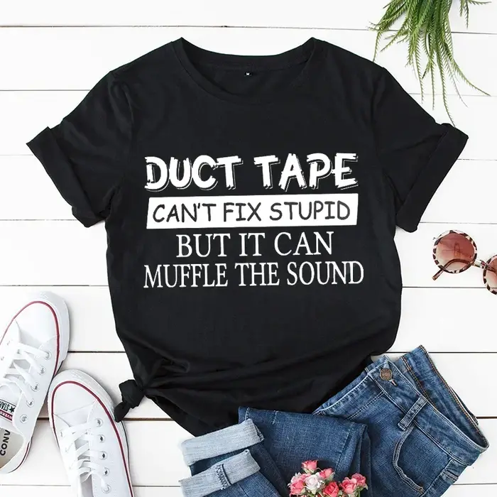 T-shirt humoristique pour femmes, Industries castique, humoristique, à la mode
