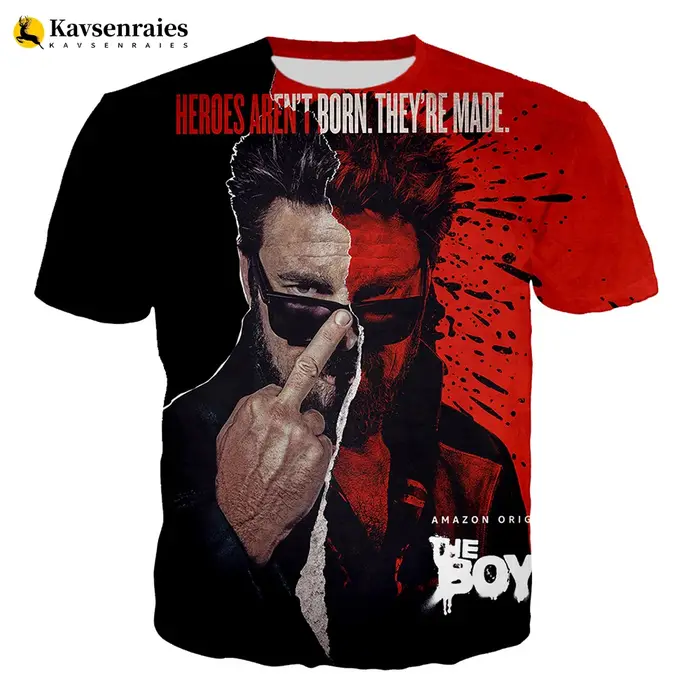 T-shirt homme série TV The Boys 3D, Streetwear, Harajuku, décontracté, Cool, tendance, Hip Hop, surd