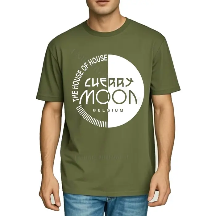 Haut d'été mode Streetwear t-shirts la maison cerise à manches courtes basique t-shirt rétro quotidien
