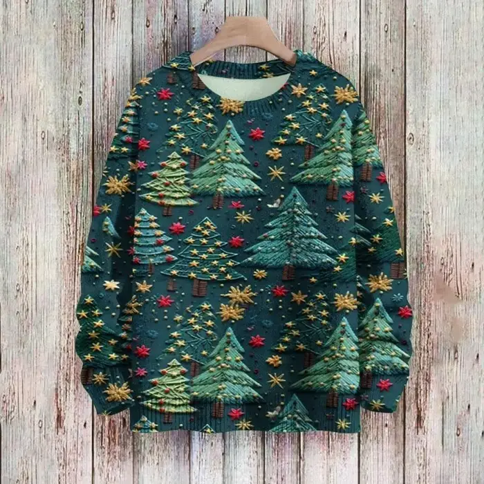 39BB Pull Noël à manches longues pour Sweat-shirt imprimé