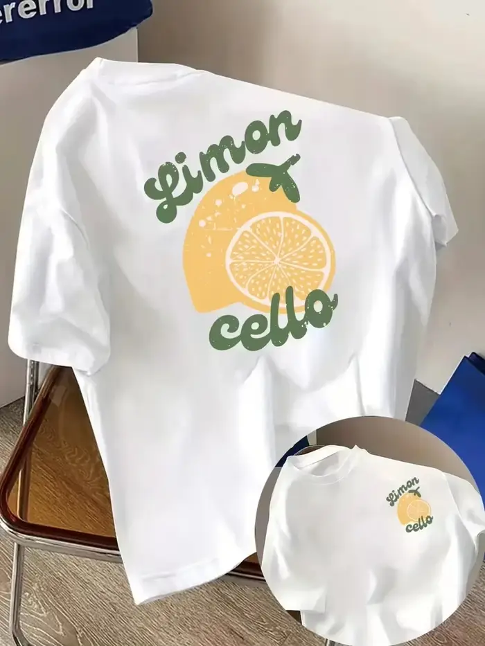 T-shirt imprimé Lemon Vita à manches courtes