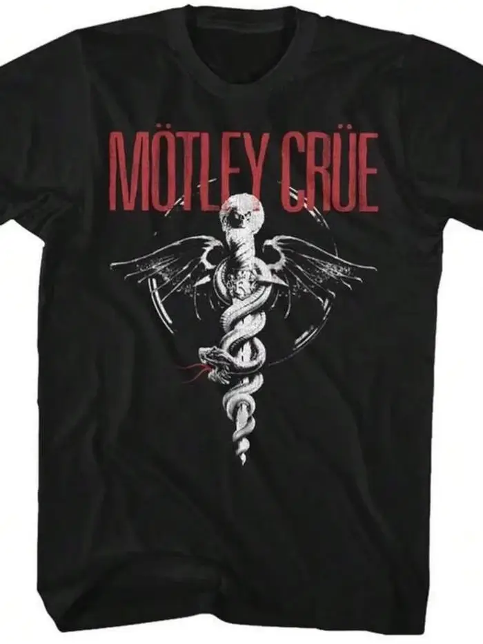 T-shirt en coton Motley Crue Classic Dr. Feelgood noir pour adulte