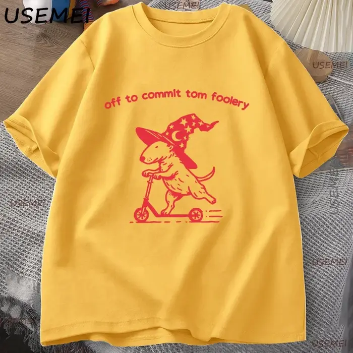 Drôle fonderie Bull Terrier T-shirt hommes femmes bizarre graphique t-shirts décontracté coton à manches courtes col rond homme vêtements