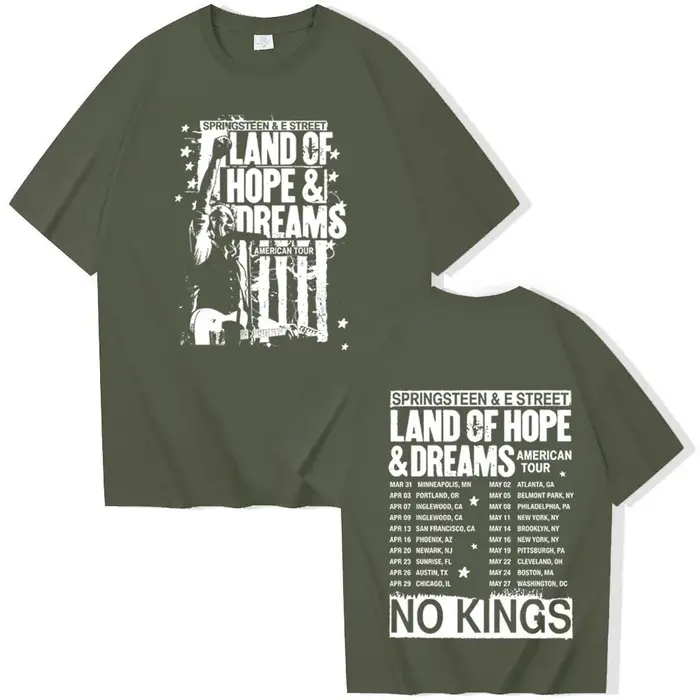 T-shirt Bruce Springsteen And E Street Tour 2026 pour homme et femme