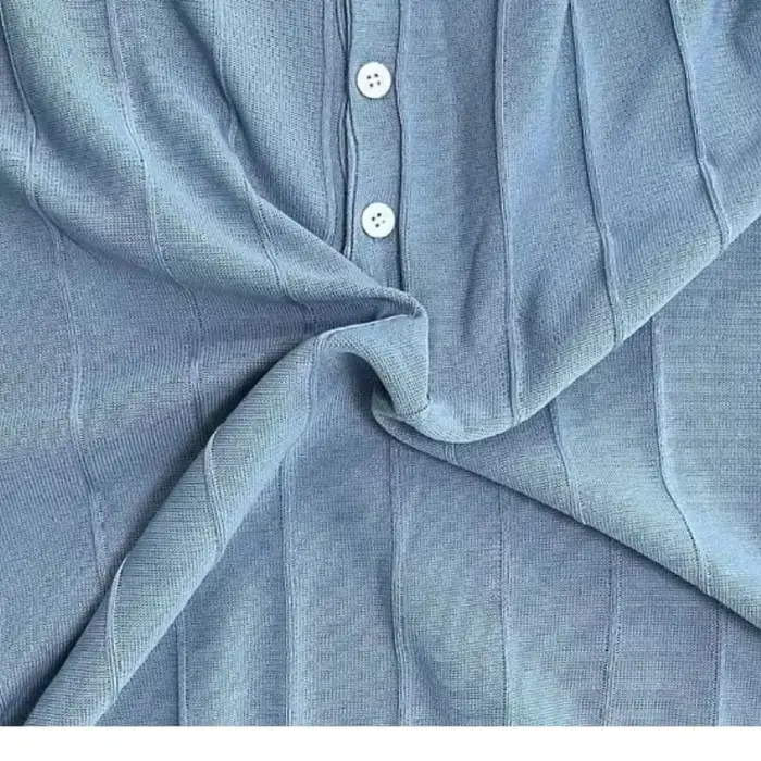 Polo à manches courtes pour hommes avec col à revers