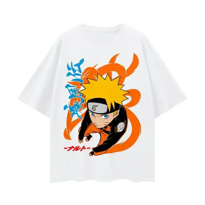 T-shirt décontracté confortable pour enfants, imprimé 2D Naruto à 9 queues, inspiré de l'anime Narut