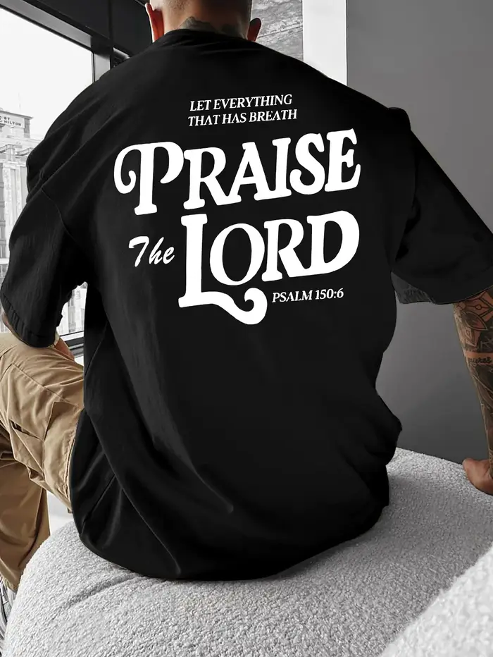 T-shirt graphique « Que tout loue le Seigneur » de Christian Faith