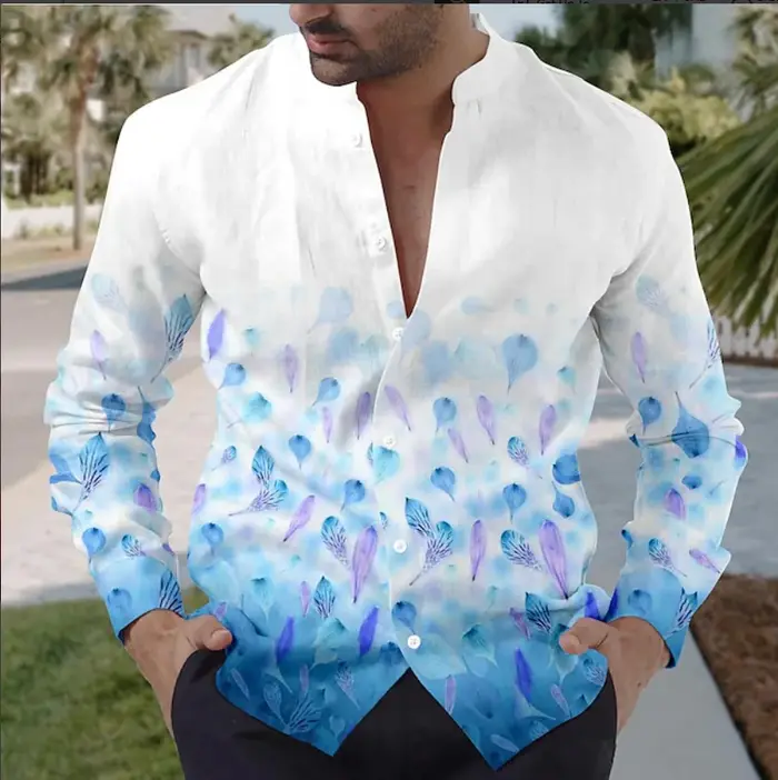 Chemise à manches longues pour hommes