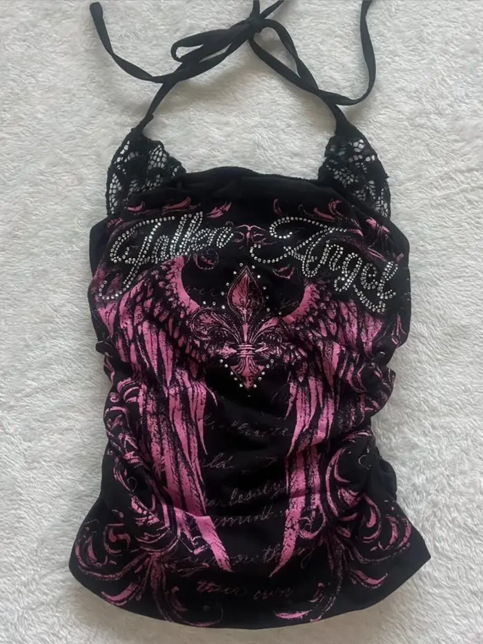 Crop top grunge pour femme